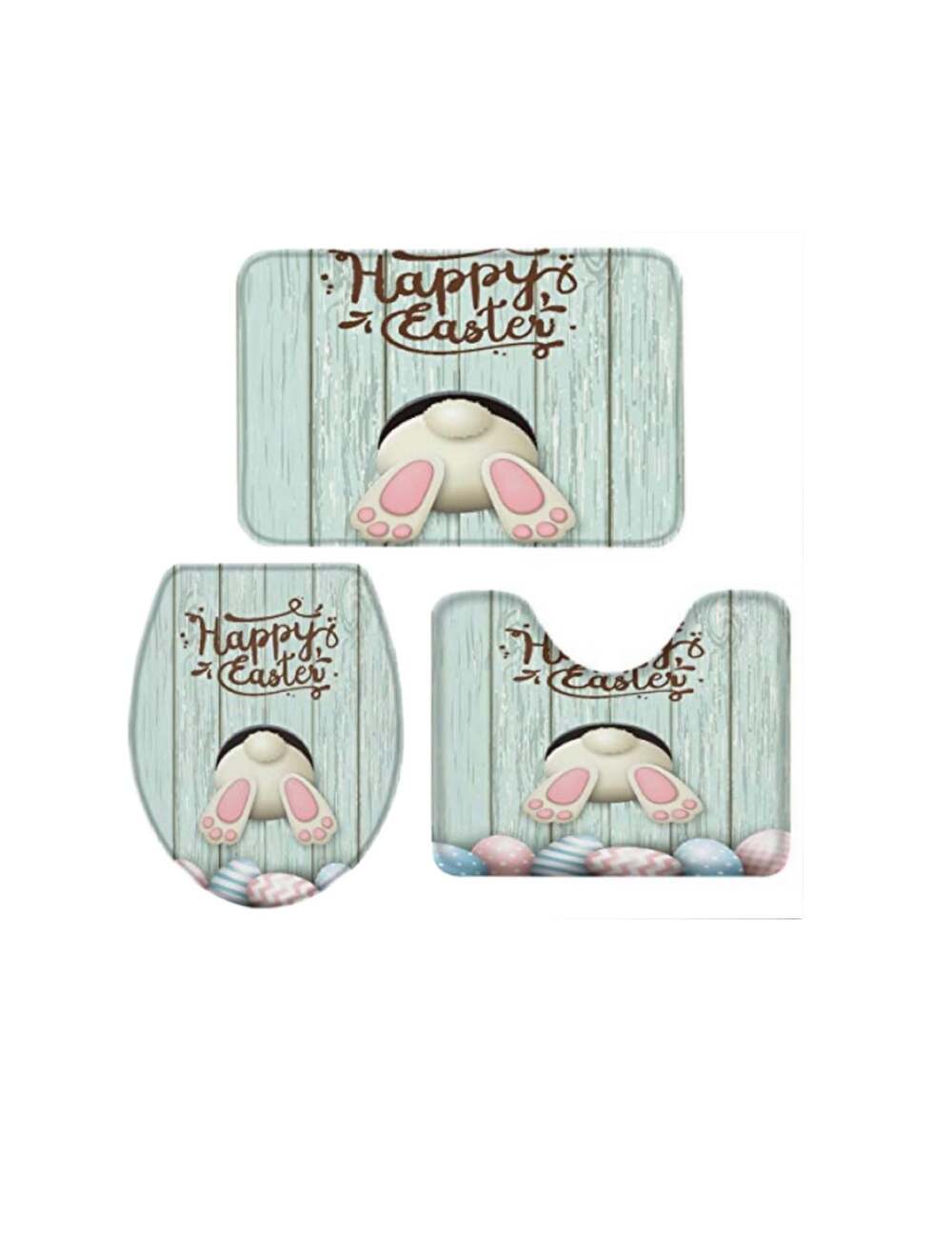 Set of 3 Happy Easter Bathroom Set NEW